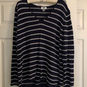 Women’s Striped Scoop Neck Slouchy Sweater